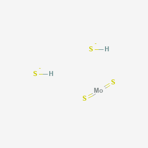 molecular formula H2MoS4-2 B13922271 bis(sulfanylidene)molybdenum;sulfanide 