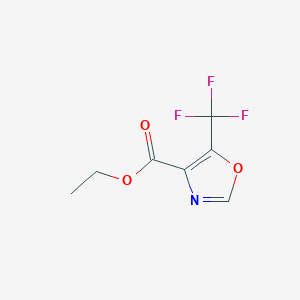 molecular formula C7H6F3NO3 B13922283 Ethyl 5-(trifluoromethyl)oxazole-4-carboxylate 