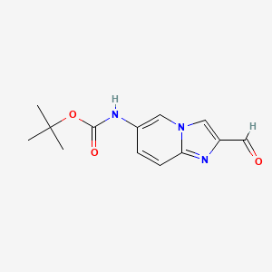 molecular formula C13H15N3O3 B13922361 tert-Butyl (2-formylimidazo[1,2-a]pyridin-6-yl)carbamate 