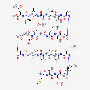 molecular formula C118H201N29O36S B13922387 KRAS G13D peptide, 25 mer 