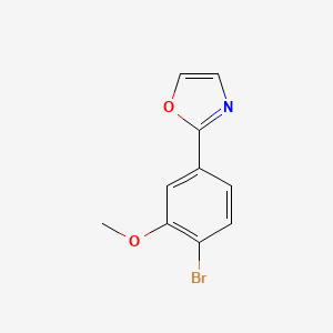 molecular formula C10H8BrNO2 B13922390 2-(4-Bromo-3-methoxyphenyl)oxazole CAS No. 176961-36-7
