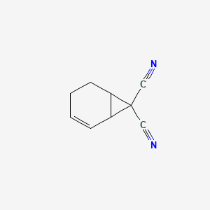 molecular formula C9H8N2 B13922403 Bicyclo[4.1.0]hept-2-ene-7,7-dicarbonitrile CAS No. 62199-48-8