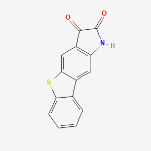 molecular formula C14H7NO2S B13922412 1H-[1]benzothieno[2,3-f]indole-2,3-dione 