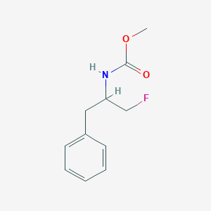 molecular formula C11H14FNO2 B13922420 Methyl 3-fluoro-1-phenylpropan-2-ylcarbamate 