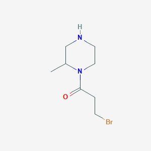 molecular formula C8H15BrN2O B13922427 1-(3-Bromopropanoyl)-2-methylpiperazine CAS No. 1240570-73-3