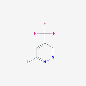 molecular formula C5H2F3IN2 B13922506 Pyridazine, 3-iodo-5-(trifluoromethyl)- 