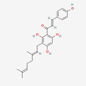 molecular formula C25H28O5 B13922532 3'-Geranylchalconaringenin CAS No. 189299-03-4