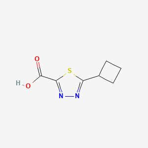 molecular formula C7H8N2O2S B13922536 5-Cyclobutyl-1,3,4-thiadiazole-2-carboxylic acid 