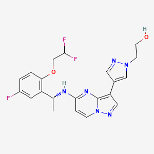 molecular formula C21H21F3N6O2 B13922547 Trk-IN-6 