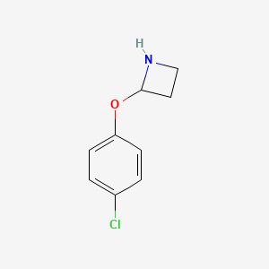 molecular formula C9H10ClNO B13922597 2-(4-Chlorophenoxy)azetidine CAS No. 220510-76-9