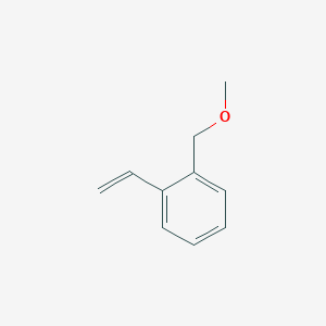 molecular formula C10H12O B13922599 1-Ethenyl-2-(methoxymethyl)benzene CAS No. 31955-43-8