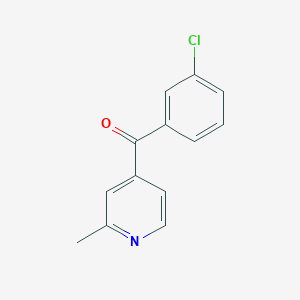 4-(3-Chlorobenzoyl)-2-methylpyridine