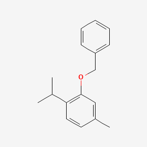molecular formula C17H20O B13922622 Ether, benzyl thymyl CAS No. 69455-01-2