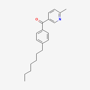 5-(4-Heptylbenzoyl)-2-methylpyridine