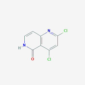 molecular formula C8H4Cl2N2O B13922652 2,4-dichloro-1,6-naphthyridin-5(6H)-one 