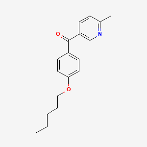 2-Methyl-5-(4-pentyloxybenzoyl)pyridine