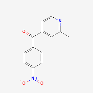 molecular formula C13H10N2O3 B1392271 2-甲基-4-(4-硝基苯甲酰)吡啶 CAS No. 1187165-15-6