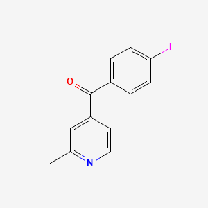 molecular formula C13H10INO B1392276 4-(4-Iodobenzoyl)-2-methylpyridine CAS No. 1187169-63-6
