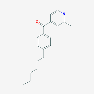 molecular formula C19H23NO B1392278 4-(4-Hexylbenzoyl)-2-methylpyridine CAS No. 1187168-97-3