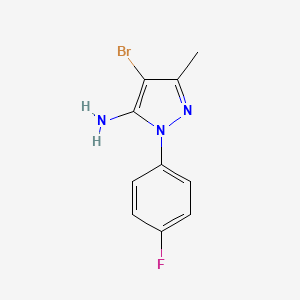 4-Bromo-1-(4-fluorophenyl)-3-methyl-1H-pyrazol-5-amine