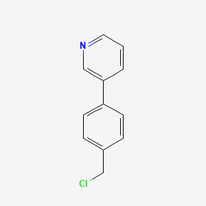 molecular formula C12H10ClN B13922899 3-(4-(Chloromethyl)phenyl)pyridine 