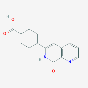 4-(8-Hydroxy-1,7-naphthyridin-6-yl)cyclohexanecarboxylic acid