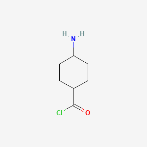 molecular formula C7H12ClNO B13922911 4-Aminocyclohexane-1-carbonyl chloride CAS No. 763036-24-4