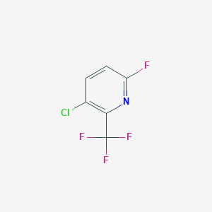molecular formula C6H2ClF4N B1392294 3-Chloro-6-fluoro-2-(trifluoromethyl)pyridine CAS No. 1215299-75-4