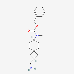molecular formula C19H28N2O2 B13923063 Benzyl (2-(aminomethyl)spiro[3.5]nonan-7-yl)(methyl)carbamate 