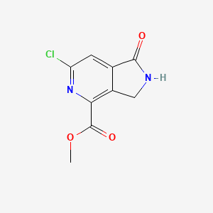 molecular formula C9H7ClN2O3 B13923086 Methyl 6-chloro-1-oxo-2,3-dihydro-1H-pyrrolo[3,4-c]pyridine-4-carboxylate 