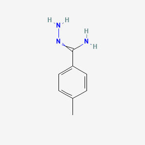 molecular formula C8H11N3 B13923111 N-amino-4-methylbenzamidine CAS No. 62230-47-1
