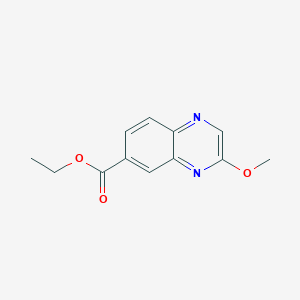 molecular formula C12H12N2O3 B13923296 Ethyl 3-methoxyquinoxaline-6-carboxylate 
