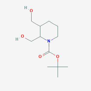 molecular formula C12H23NO4 B13923304 Tert-butyl trans-2,3-bis(hydroxymethyl)piperidine-1-carboxylate 
