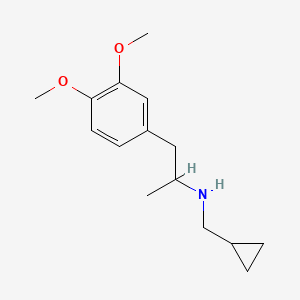 molecular formula C15H23NO2 B13923351 Cyclopropylmethyl-[1-(3,4-dimethoxy-phenyl)-prop-2-yl]amine 