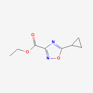 molecular formula C8H10N2O3 B1392337 Ethyl 5-cyclopropyl-1,2,4-oxadiazole-3-carboxylate CAS No. 1208081-59-7