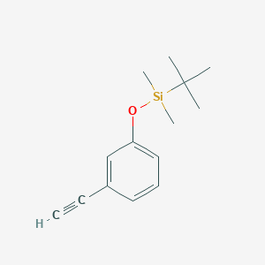 molecular formula C14H20OSi B13923416 tert-Butyl(3-ethynylphenoxy)dimethylsilane CAS No. 163233-08-7