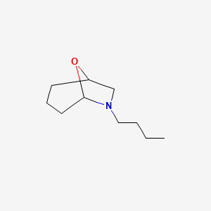 molecular formula C10H19NO B13923448 6-Butyl-8-oxa-6-azabicyclo[3.2.1]octane CAS No. 5923-39-7
