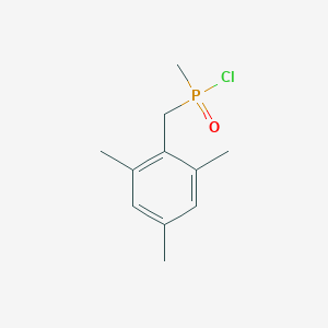 molecular formula C11H16ClOP B13923454 Methyl-(methyl-2,4,6-trimethyl-benzene)-phosphinic acid chloride CAS No. 942474-14-8