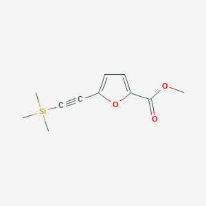 molecular formula C11H14O3Si B13923512 Methyl 5-((trimethylsilyl)ethynyl)furan-2-carboxylate 