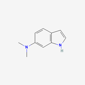 molecular formula C10H12N2 B13923619 N,N-dimethyl-1H-indol-6-amine 