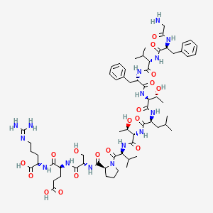 molecular formula C63H97N15O18 B13923647 Influenza Matrix Protein (61-72) 