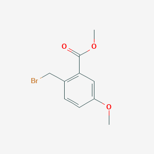 molecular formula C10H11BrO3 B1392365 Methyl 2-(bromomethyl)-5-methoxybenzoate CAS No. 788081-99-2