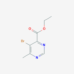 molecular formula C8H9BrN2O2 B13923683 Ethyl 5-bromo-6-methylpyrimidine-4-carboxylate 