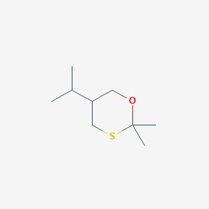 molecular formula C9H18OS B139237 2,2-Dimethyl-5-isopropyl-1,3-oxathiane CAS No. 147354-43-6