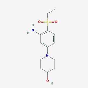 1-[3-Amino-4-(ethylsulfonyl)phenyl]-4-piperidinol