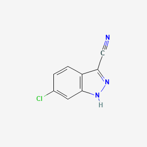 B1392378 6-Chloro-1H-indazole-3-carbonitrile CAS No. 885278-30-8