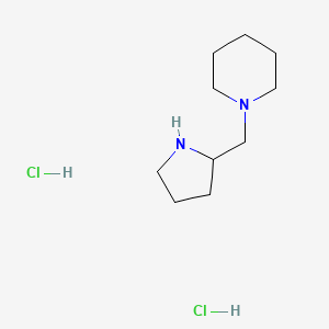 molecular formula C10H22Cl2N2 B1392382 1-(Pyrrolidin-2-ylmethyl)piperidine dihydrochloride CAS No. 1220027-38-2
