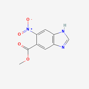 molecular formula C9H7N3O4 B13923821 Methyl 6-nitro-1H-benzimidazole-5-carboxylate 