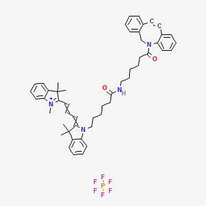 molecular formula C51H57F6N4O2P B13923864 Cyanine3 DBCO hexafluorophosphate 