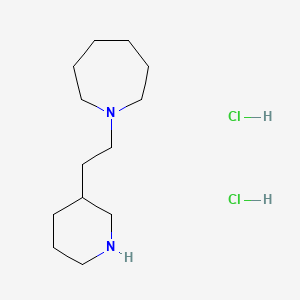 1-[2-(3-Piperidinyl)ethyl]azepane dihydrochloride